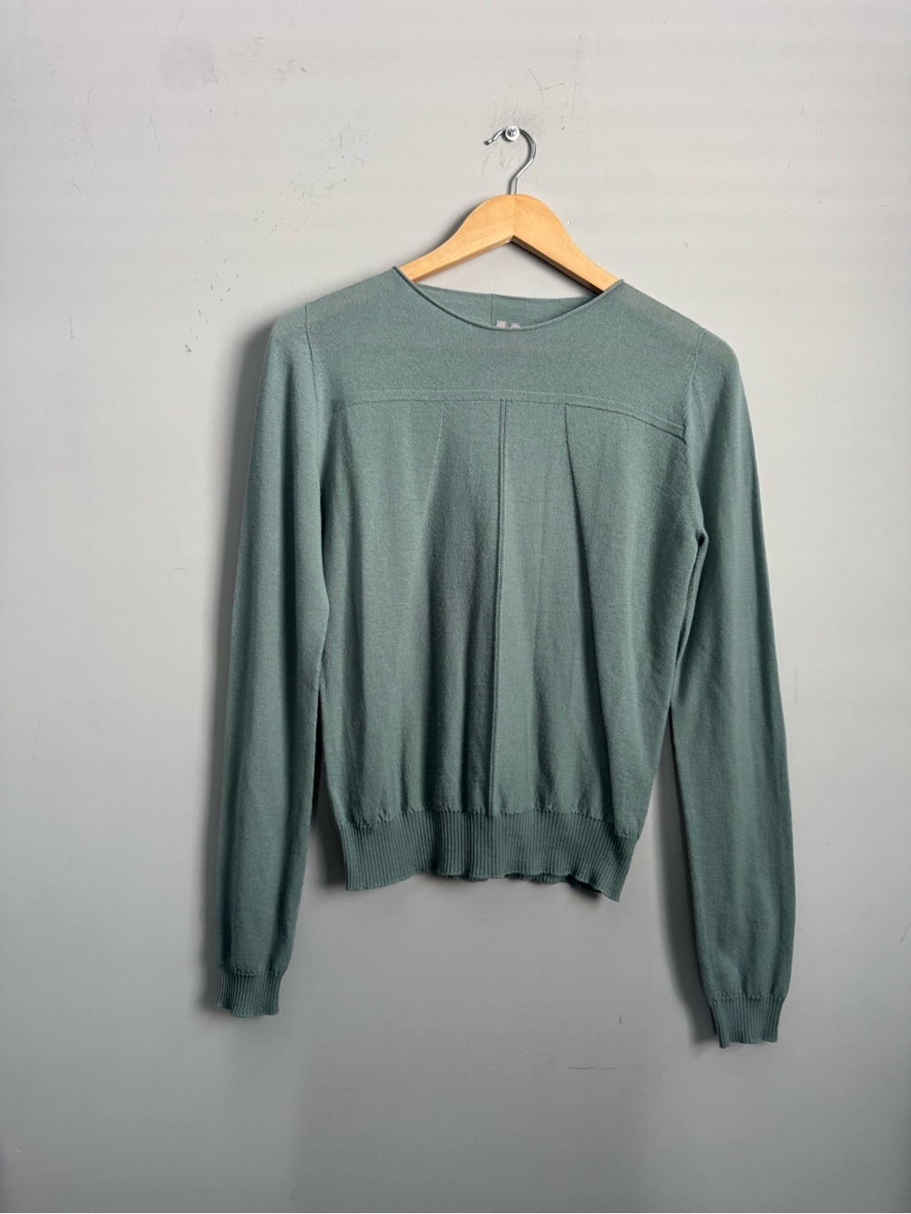 Rick Owens Crewneck Sweater in Dusty Sage